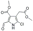 METHYL 5-CHLORO-2-FORMYL-4-(2-METHOXY-2-OXOETHYL)-1H-PYRROLE-3-CARBOXYLATE Struktur