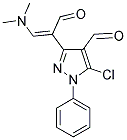 5-CHLORO-3-[2-(DIMETHYLAMINO)-1-FORMYLVINYL]-1-PHENYL-1H-PYRAZOLE-4-CARBOXALDEHYDE Struktur