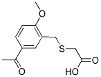 [(5-ACETYL-2-METHOXYBENZYL)THIO]ACETIC ACID Struktur