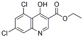 ETHYL 5,7-DICHLORO-4-HYDROXY-3-QUINOLINECARBOXYLATE Struktur