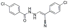 4-CHLORO-N'-[2-(4-CHLOROPHENYL)-2-CYANOVINYL]BENZENECARBOHYDRAZIDE Struktur