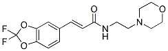 N-(2-(4-MORPHOLINOETHYL))-3-(2,2-DIFLUORO-1,3-BENZODIOXOL-5-YL)-(2E)-PROPENAMIDE Struktur