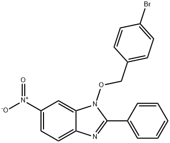 1-[(4-BROMOBENZYL)OXY]-6-NITRO-2-PHENYL-1H-1,3-BENZIMIDAZOLE Struktur