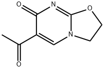 6-ACETYL-2,3-DIHYDRO-7H-[1,3]OXAZOLO[3,2-A]PYRIMIDIN-7-ONE Struktur