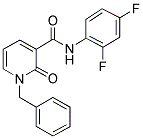 1-BENZYL-N-(2,4-DIFLUOROPHENYL)-2-OXO-1,2-DIHYDRO-3-PYRIDINECARBOXAMIDE Struktur