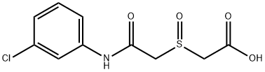 2-([2-(3-CHLOROANILINO)-2-OXOETHYL]SULFINYL)ACETIC ACID Struktur