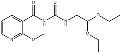 N-(2,2-DIETHOXYETHYL)-N'-[(2-METHOXY-3-PYRIDINYL)CARBONYL]UREA Struktur