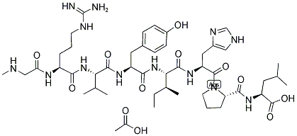 SAR-ARG-VAL-TYR-ILE-HIS-PRO-LEU ACETATE SALT Struktur