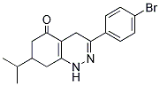 3-(4-BROMOPHENYL)-7-(METHYLETHYL)-1,4,6,7,8-PENTAHYDROCINNOLIN-5-ONE Struktur