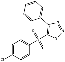 4-CHLOROPHENYL 4-PHENYL-1,2,3-THIADIAZOL-5-YL SULFONE Struktur