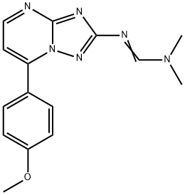 N'-[7-(4-METHOXYPHENYL)[1,2,4]TRIAZOLO[1,5-A]PYRIMIDIN-2-YL]-N,N-DIMETHYLIMINOFORMAMIDE Struktur