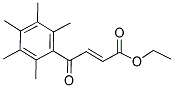 ETHYL 4-OXO-4-(2,3,4,5,6-PENTAMETHYLPHENYL)BUT-2-ENOATE Struktur