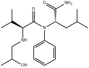 N-((RS)-2-HYDROXY-PROPYL)-VAL-LEU-ANILIDE Struktur