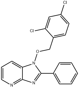 1-[(2,4-DICHLOROBENZYL)OXY]-2-PHENYL-1H-IMIDAZO[4,5-B]PYRIDINE Struktur