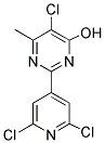 5-CHLORO-2-(2,6-DICHLORO-4-PYRIDYL)-6-METHYLPYRIMIDIN-4-OL Struktur