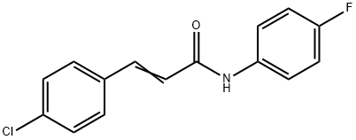 3-(4-CHLOROPHENYL)-N-(4-FLUOROPHENYL)ACRYLAMIDE Struktur