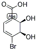 (2R,3R)-4-BROMO-1-CARBOXY-2,3-DIHYDROXYCYCLOHEXA-4,6-DIENE Struktur