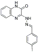 4-METHYLBENZENECARBALDEHYDE N-(3-OXO-3,4-DIHYDRO-2-QUINOXALINYL)HYDRAZONE Struktur