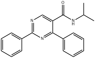 N-ISOPROPYL-2,4-DIPHENYL-5-PYRIMIDINECARBOXAMIDE Struktur