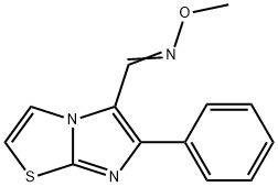 6-PHENYLIMIDAZO[2,1-B][1,3]THIAZOLE-5-CARBALDEHYDE O-METHYLOXIME Struktur