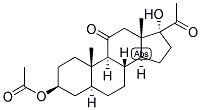 5-ALPHA-PREGNAN-3-BETA, 17-DIOL-11,20-DIONE 3-ACETATE Struktur