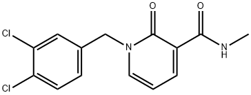 1-(3,4-DICHLOROBENZYL)-N-METHYL-2-OXO-1,2-DIHYDRO-3-PYRIDINECARBOXAMIDE Struktur