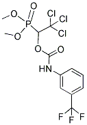 DIMETHYL [2,2,2-TRICHLORO-1-(([3-(TRIFLUOROMETHYL)ANILINO]CARBONYL)OXY)ETHYL]PHOSPHONATE Struktur