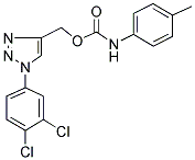 [1-(3,4-DICHLOROPHENYL)-1H-1,2,3-TRIAZOL-4-YL]METHYL N-(4-METHYLPHENYL)CARBAMATE Struktur