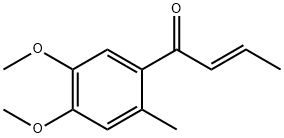 1-(4,5-DIMETHOXY-2-METHYLPHENYL)BUT-2-EN-1-ONE Struktur