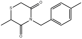 2-METHYL-4-(4-METHYLBENZYL)-3,5-THIOMORPHOLINEDIONE Struktur