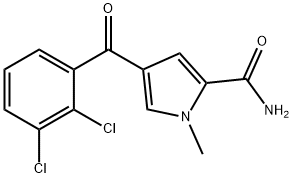 4-(2,3-DICHLOROBENZOYL)-1-METHYL-1H-PYRROLE-2-CARBOXAMIDE Struktur