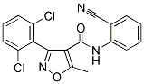 (3-(2,6-DICHLOROPHENYL)-5-METHYLISOXAZOL-4-YL)-N-(2-NITRILOPHENYL)FORMAMIDE Struktur