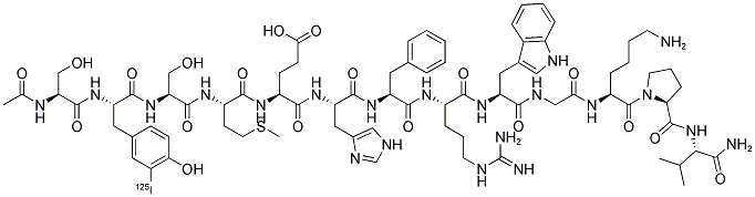 ([125I]-TYR)-ALPHA-MSH Struktur