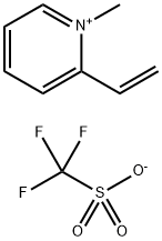 1-METHYL-2-VINYLPYRIDINIUM TRIFLATE Struktur