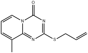 2-(ALLYLSULFANYL)-9-METHYL-4H-PYRIDO[1,2-A][1,3,5]TRIAZIN-4-ONE Struktur