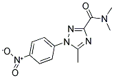 N,N,5-TRIMETHYL-1-(4-NITROPHENYL)-1H-1,2,4-TRIAZOLE-3-CARBOXAMIDE Struktur