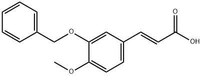 3-BENZYLOXY-4-METHOXYCINNAMIC ACID Struktur