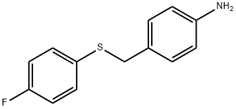 4-([(4-FLUOROPHENYL)SULFANYL]METHYL)ANILINE Struktur