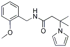 N-(2-METHOXYBENZYL)-B,B-DIMETHYL-1-PYRROLEPROPANAMIDE Struktur