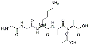 H-GLY-GLY-LYS-ALA-ALA-OH ACETATE SALT Struktur