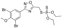 S-([3-(3,5-DIBROMO-4-METHOXYPHENYL)-1,2,4-OXADIAZOL-5-YL]METHYL) O,O-DIETHYL PHOSPHODITHIOATE Struktur