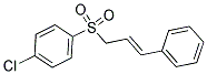 (4-CHLOROPHENYL)(DIOXO)(3-PHENYL-2-PROPENYL)-LAMBDA6-SULFANE Struktur