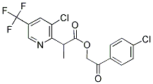 2-(4-CHLOROPHENYL)-2-OXOETHYL 2-[3-CHLORO-5-(TRIFLUOROMETHYL)-2-PYRIDINYL]PROPANOATE Struktur