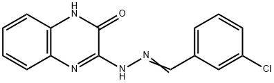 3-CHLOROBENZENECARBALDEHYDE N-(3-OXO-3,4-DIHYDRO-2-QUINOXALINYL)HYDRAZONE Struktur