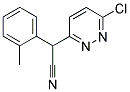 2-(6-CHLORO-3-PYRIDAZINYL)-2-(2-METHYLPHENYL)ACETONITRILE Struktur