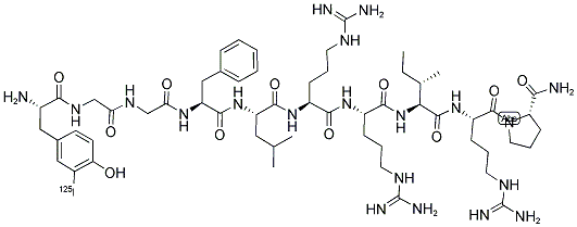 ([125I]-TYR)-DYNORPHIN A (1-10) AMIDE Struktur