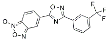 5-(3-[3-(TRIFLUOROMETHYL)PHENYL]-1,2,4-OXADIAZOL-5-YL)-2,1,3-BENZOXADIAZOL-1-IUM-1-OLATE Struktur