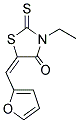 3-ETHYL-5-(2-FURYLMETHYLENE)-2-THIOXO-1,3-THIAZOLIDIN-4-ONE Struktur