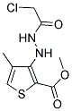 METHYL 3-[2-(2-CHLOROACETYL)HYDRAZINO]-4-METHYLTHIOPHENE-2-CARBOXYLATE Struktur