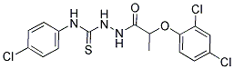 1-(2-(2,4-DICHLOROPHENOXY)PROPIONYL)-4-(4-CHLOROPHENYL)THIOSEMICARBAZIDE Struktur